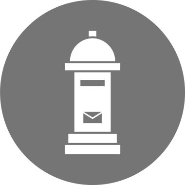 Posta kutusu simgesinin vektör illüstrasyonu