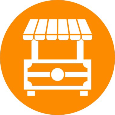 Dükkan. Web simgesi basit illüstrasyon