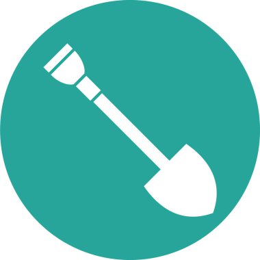 kürek simgesi vektör illüstrasyonu