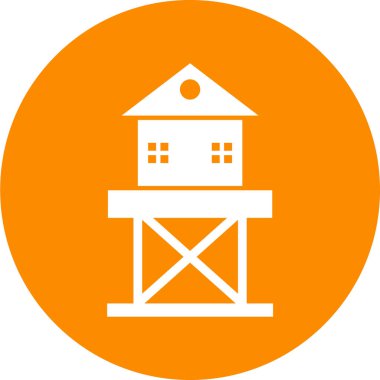 Cankurtaran kulesi simgesinin vektör çizimi