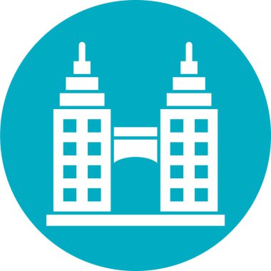 bina simgesi, vektör illüstrasyonu