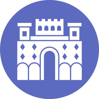 bina simgesi, vektör illüstrasyonu