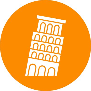 Düz biçimdeki bir kilise simgesinin vektör çizimi