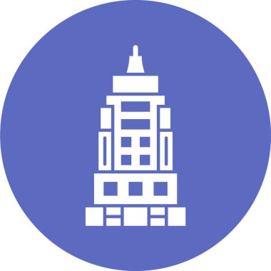 Modern yapı simgesinin vektör illüstrasyonu