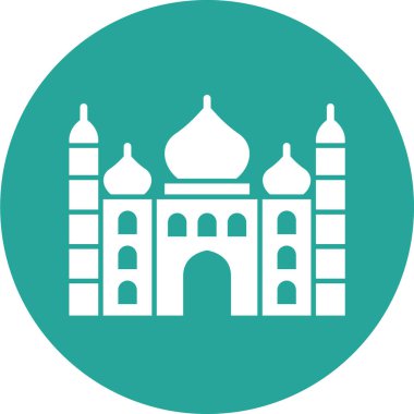 Moda tarzında izole edilmiş cami simgesi