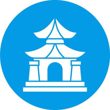 Modern yapı simgesinin vektör illüstrasyonu