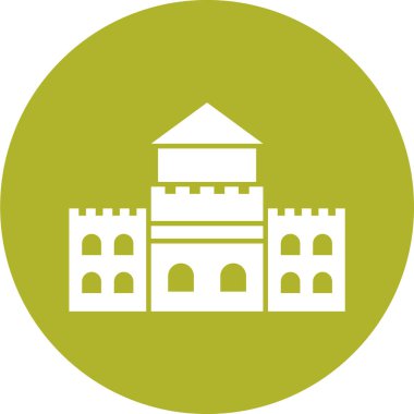 kale ikonu vektör illüstrasyonu