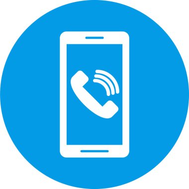 Telefon simgesi vektör illüstrasyonu