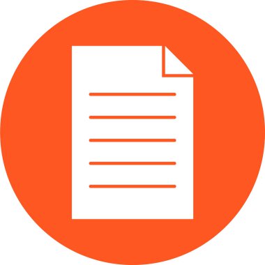 belge simgesi, vektör çizimi