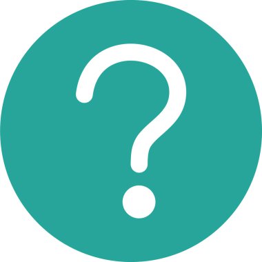 Soru işareti simgesi. vektör illüstrasyonu