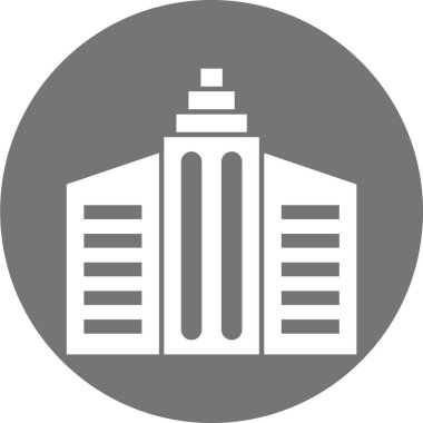 Modern yapı simgesinin vektör illüstrasyonu