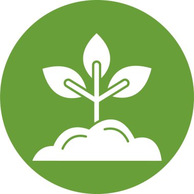 Bahçe simgesinin vektör illüstrasyonu