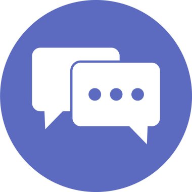 Sohbet simgesi vektör illüstrasyonu