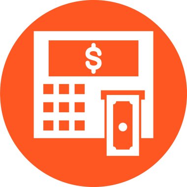 Bankacılık. Web simgesi basit illüstrasyon