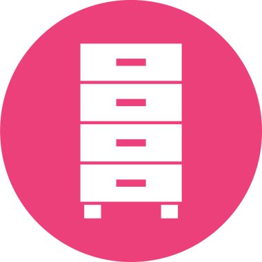 Modern mobilya simgesinin vektör illüstrasyonu 