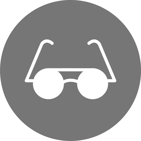 Gafas Icono Web Ilustración Simple — Vector de stock