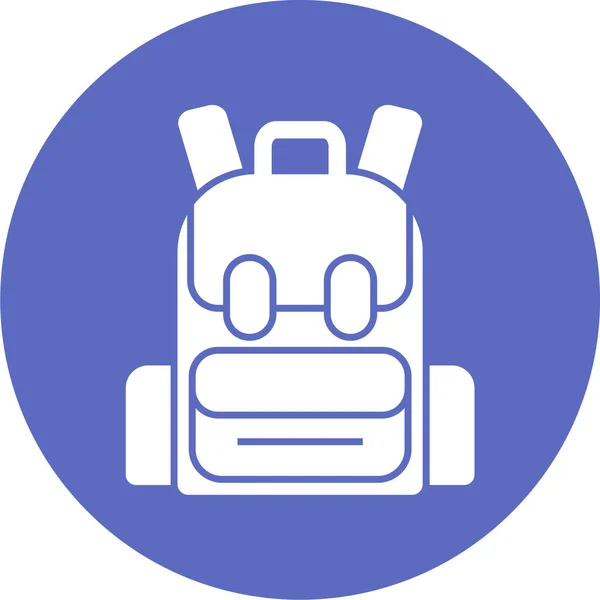 Backpack Icon Vector Illustration — Stock Vector