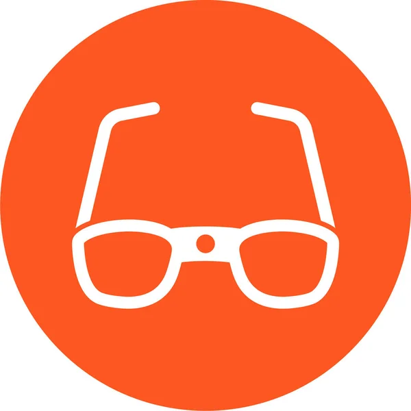 Brille Auf Web Symbol Einfache Illustration — Stockvektor