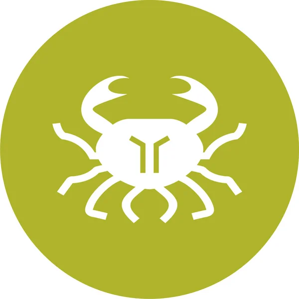 Crab Icon Illustration Vector — Stock Vector