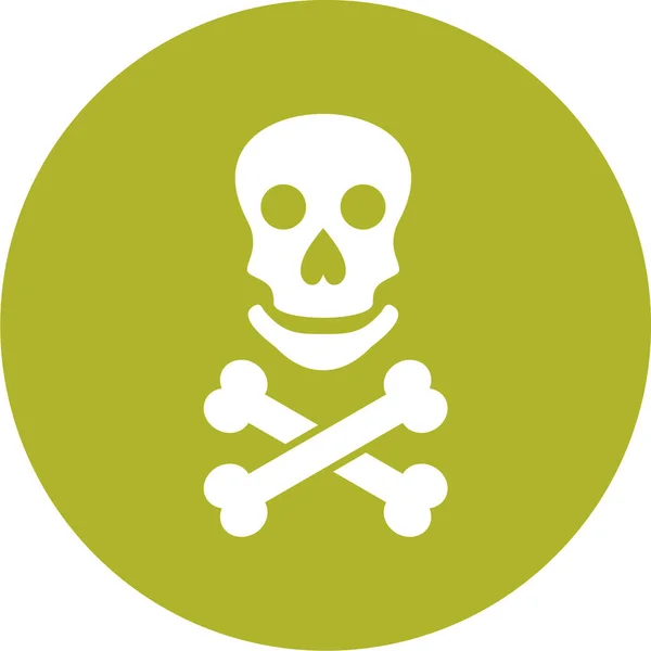 Skull Icon Vector Illustration — Stock Vector