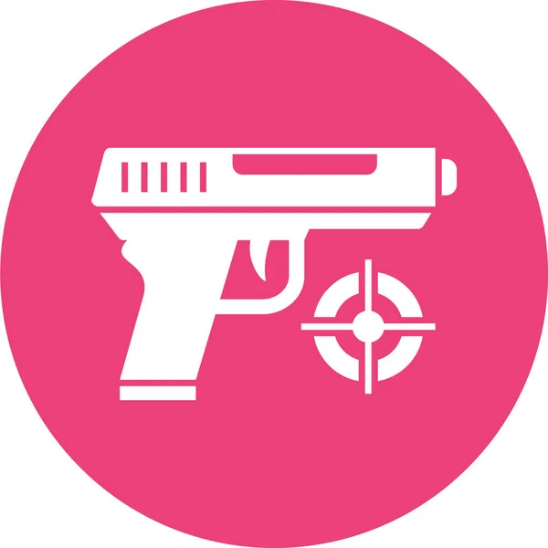 Weapon Web Icon Vector Illustration — Stock Vector