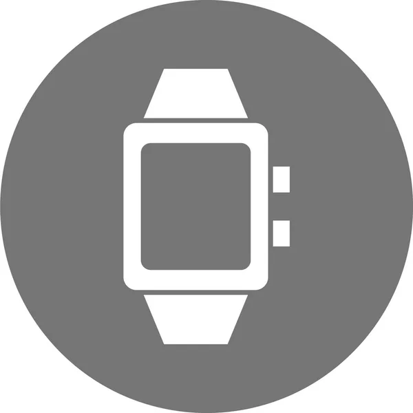 Reloj Pulsera Icono Vector Ilustración — Vector de stock