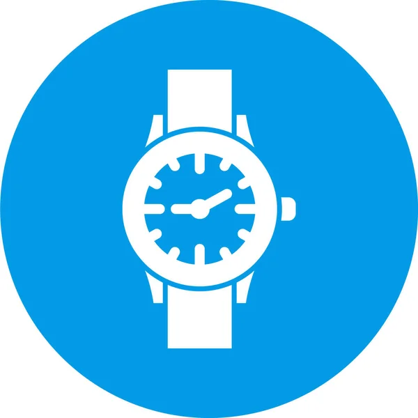 Icono Del Reloj Vector Ilustración — Archivo Imágenes Vectoriales