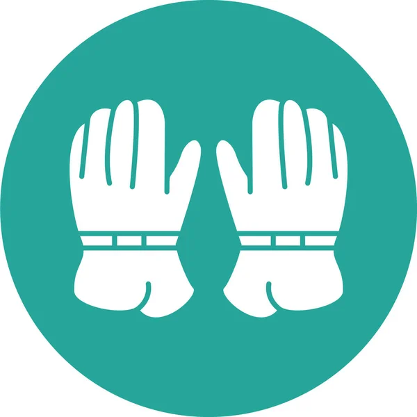 Gloves Icon Vector Illustration — Stock Vector