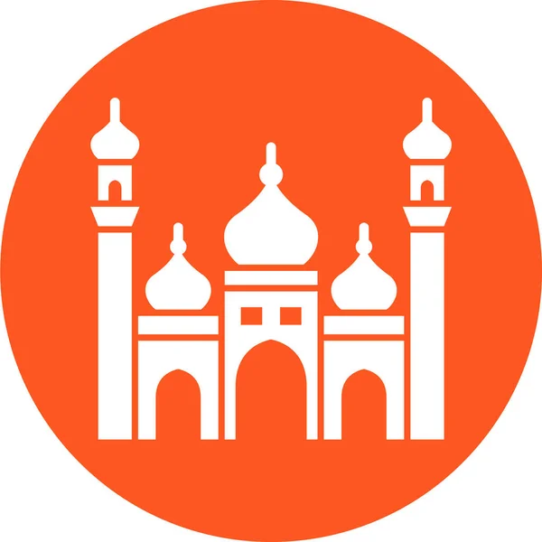 Icône Mosquée Illustration Vectorielle — Image vectorielle