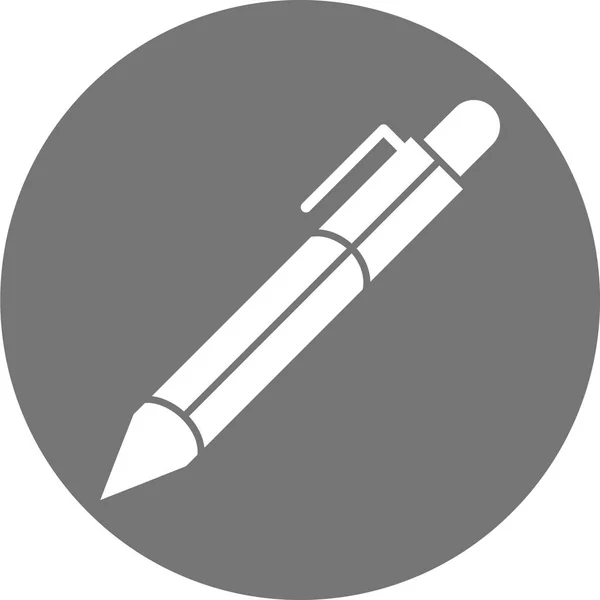Pencil Icon Vector Illustration Flat Design Style — Stock Vector
