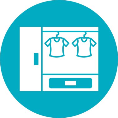 Modern mobilya simgesinin vektör illüstrasyonu 