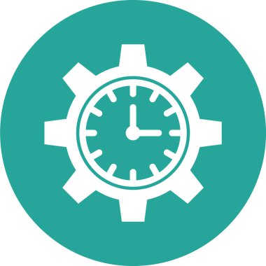 Saat simgesinin vektör illüstrasyonu