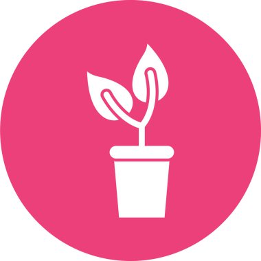 bitki simgesi vektör illüstrasyonu