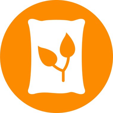 Tek bitki simgesinin vektör illüstrasyonu