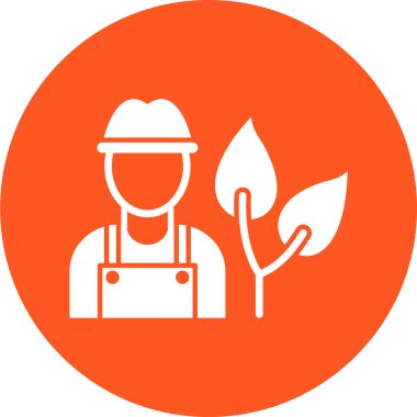 Bahçe simgesinin vektör illüstrasyonu