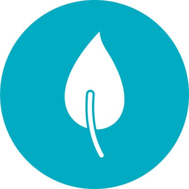 Yaprak ikonu vektör illüstrasyonu