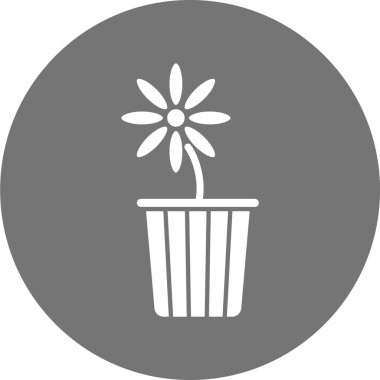 çiçek simgesi vektör illüstrasyonu