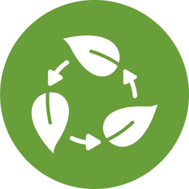 Yaprak simgesinin vektör illüstrasyonu