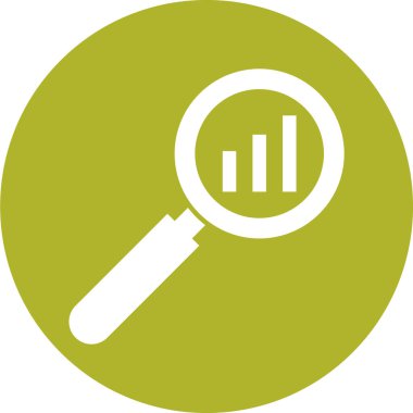 Büyüteç simgesi. vektör illüstrasyonu