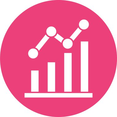 iş grafiği simgesi, vektör illüstrasyonu