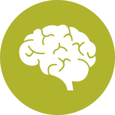 beyin ikonu vektör illüstrasyonu