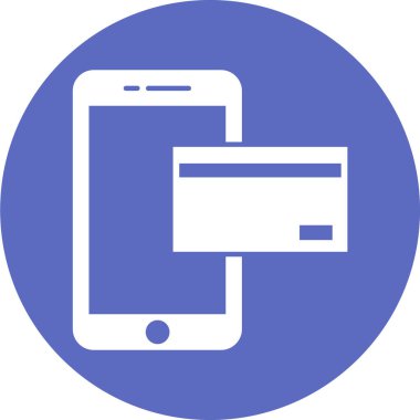 Cep telefonu simgesi, vektör illüstrasyonu