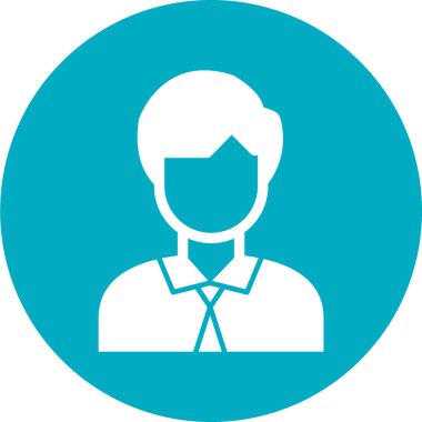 Moda Biçimli Avatar Simgesi İzole Arkaplan