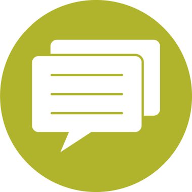 Sohbet simgesi vektör illüstrasyonu