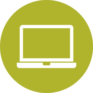 dizüstü bilgisayar simgesi, vektör illüstrasyonu