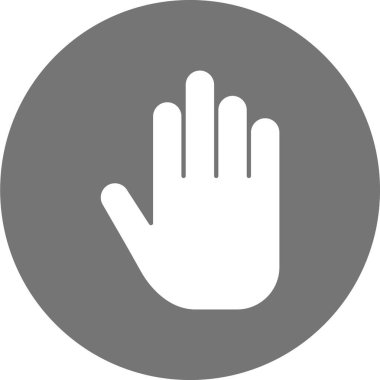 El simgesinin vektör illüstrasyonu