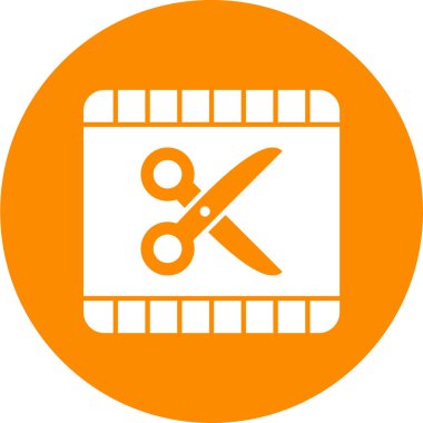 Makas simgesi, vektör illüstrasyonu 