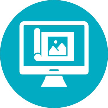 bilgisayar simgesi, vektör illüstrasyonu 