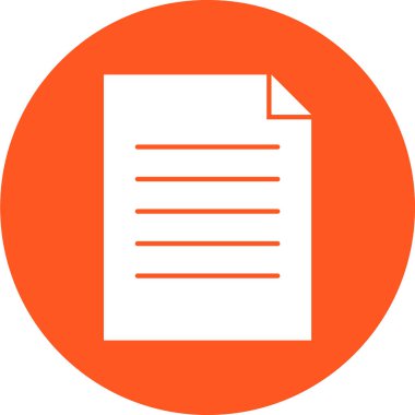 belge simgesi, vektör çizimi 