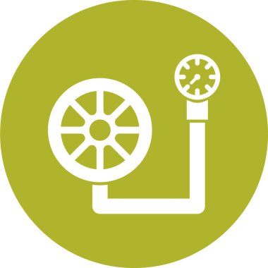 Araba tamir ikonu. Web için otomatik lastik vektör simgelerinin basit çizimi